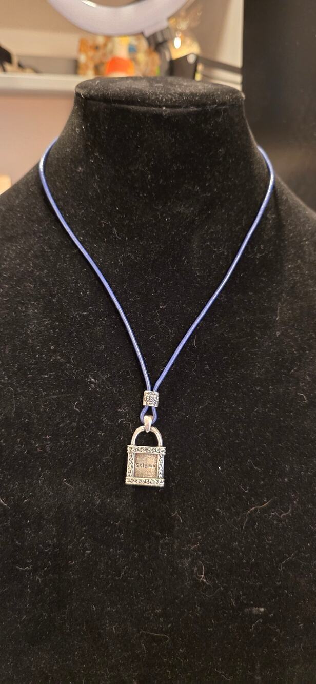 Stigma By Kim Min Sun Leather Cord Pendant Necklace NWT